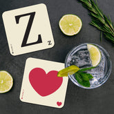 Z' Letter Scrabble Coaster - Bluebell 33